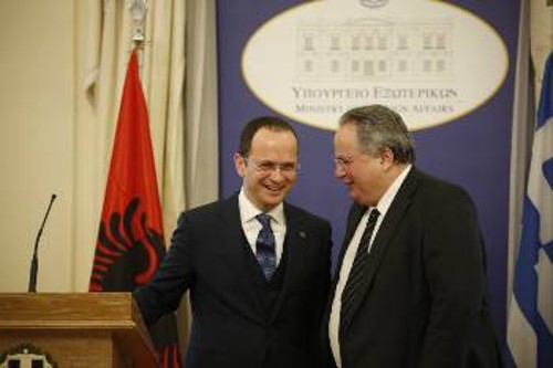 Από προηγούμενη συνάντηση των ΥΠΕΞ Ελλάδας - Αλβανίας