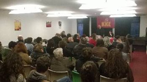 Από την εκδήλωση της ΚΟ Βελγίου του ΚΚΕ