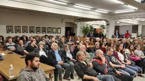 Από την εκδήλωση στην αίθουσα του Δημοτικού Συμβουλίου Αγ.Δημητρίου