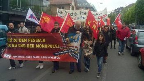 Μέλη και φίλοι της ΚΟ Στουτγάρδης του ΚΚΕ