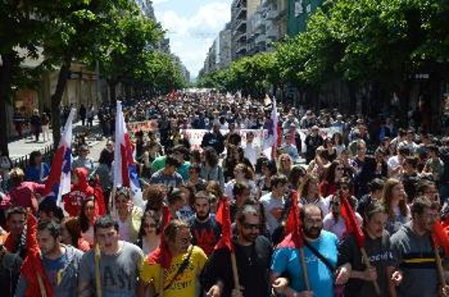 Θεσσαλονίκη, πρώτη μέρα της 48ωρης απεργίας