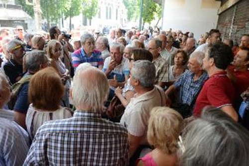 Στιγμιότυπα από τη χτεσινή κινητοποίηση