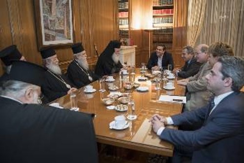 Από τη χτεσινή συνάντηση στο Μέγαρο Μαξίμου