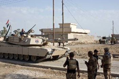 Από τις χτεσινές επιχειρήσεις του ιρακινού στρατού στα περίχωρα της Μοσούλης
