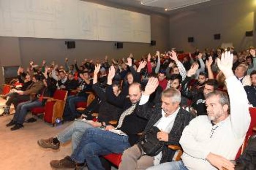 Από τη Γενική Συνέλευση του Συνδικάτου Οικοδόμων Αθήνας