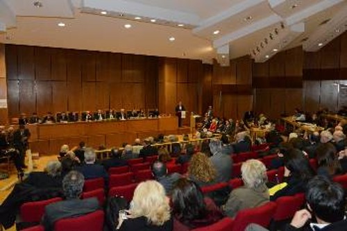 Στιγμιότυπο από παλιότερη Γενική Συνέλευση της Ενωσης Δικαστών και Εισαγγελέων