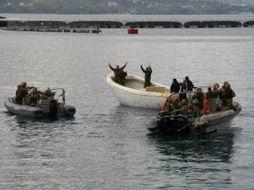 Από άσκηση στο ΚΕΝΑΠ, χαρακτηριστική του αντικειμένου εκπαίδευσης αλλά και της θεματολογίας του επικείμενου συνεδρίου