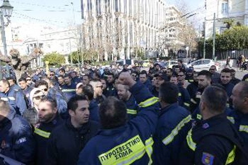 Από την κινητοποίηση των πυροσβεστών