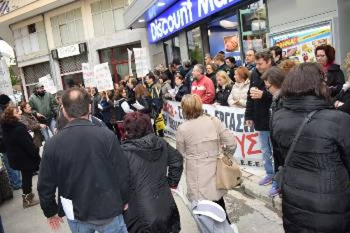 Από τις κινητοποιήσεις τον Μάρτη του 2017 στη Θεσσαλονίκη