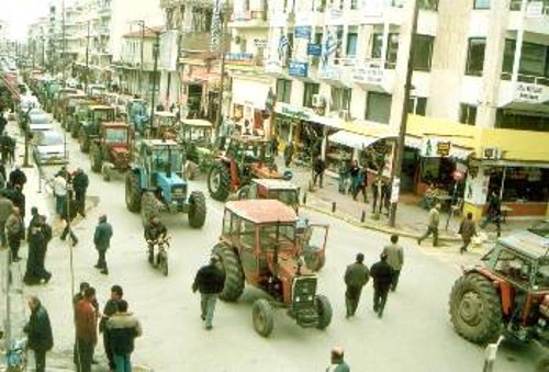 Αγρότες στους δρόμους των Τρικάλων