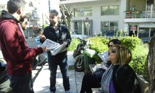 Από την πανεξόρμηση με τον «Ριζοσπάστη» την περασμένη Κυριακή, με ύλη για τις εργασίες του Συνεδρίου