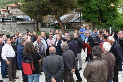 Από την επίσκεψη στο μνημείο του ολοκαυτώματος στο Μεσόβουνο