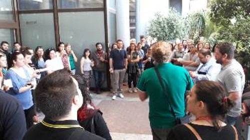 Από παλιότερη κινητοποίηση των εργαζομένων στον όμιλο «Vodafone»