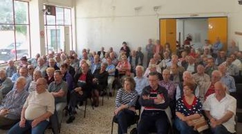 Από τη χτεσινή συγκέντρωση στη Λάρισα