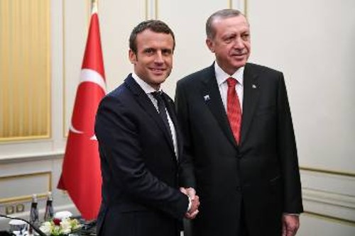 Από τη συνάντηση των Προέδρων Γαλλίας - Τουρκίας
