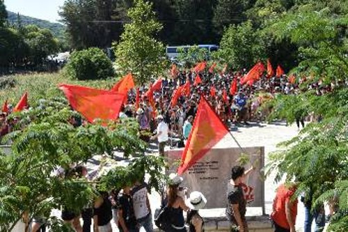 Από την εκδήλωση στο πλαίσιο του Αντιιμπεριαλιστικού Διημέρου της ΚΝΕ