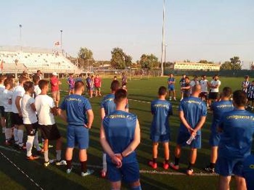 Από το φιλικό τουρνουά ποδοσφαίρου με τη συμμετοχή τοπικών συλλόγων