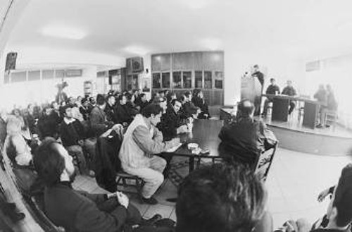 Από τη σύσκεψη του ΠΑΜΕ με τους μετανάστες