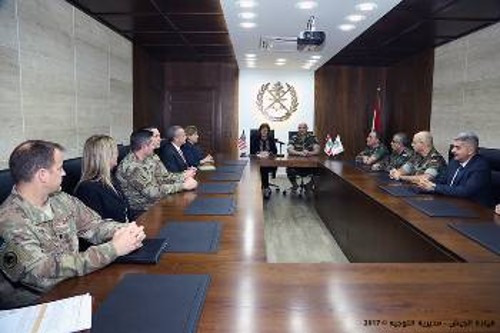 Από τη συνάντηση της Αμερικανίδας πρέσβειρας με τον αρχηγό του στρατού του Λιβάνου