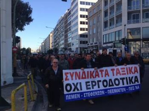 Από παλιότερη κινητοποίηση ναυτεργατών ενάντια στις απαράδεκτες διαδικασίες στην ΠΝΟ και σε σωματεία του κλάδου