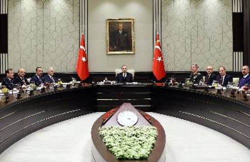 Από συνεδρίαση του τουρκικού Συμβουλίου Ασφαλείας για προετοιμασία επέμβασης στη βόρεια Συρία