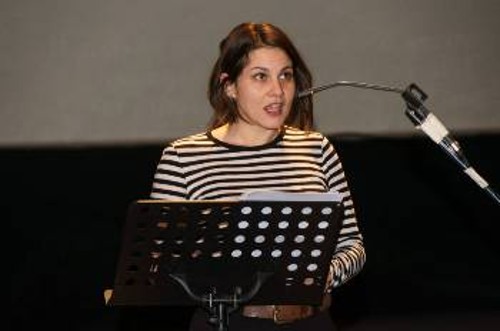 Η Ηρα Ρόκου, κεντρική ομιλήτρια της εκδήλωσης