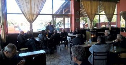 Από την περιοδεία του ΚΚΕ στη Φαρκαδόνα