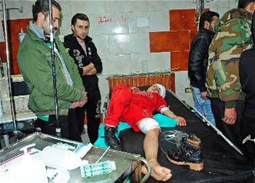 Τραυματίες από την επίθεση με ρουκέτες στη Δαμασκό