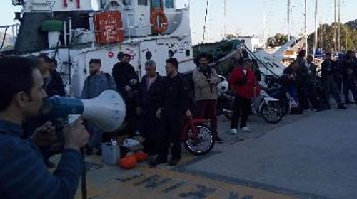 Από τις χτεσινές στάσεις εργασίας σε ναυπηγεία από το Συνδικάτο Μετάλλου Αττικής