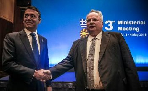 Κοτζιάς και Ντιμιτρόφ σε μία από τις πολλές συναντήσεις τους