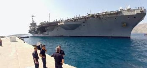 Το αεροπλανοφόρο των ΗΠΑ «Harry S. Truman» έδεσε στη Σούδα στα μέσα της βδομάδας