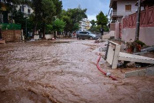 Από τις νέες πλημμύρες του Ιούνη στη Μάνδρα