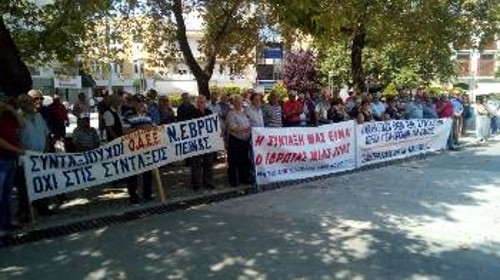 Από τη χτεσινή κινητοποίηση στην Κομοτηνή