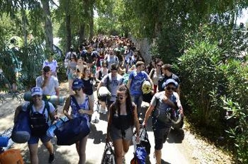 Αφιξη των κατασκηνωτών από όλη την Ελλάδα