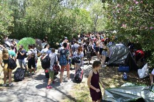 Από την άφιξη στο χώρο της κατασκήνωσης