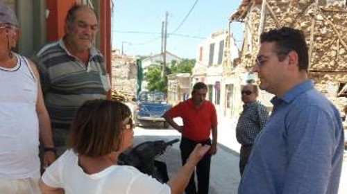 Από την επίσκεψη στη Βρίσα