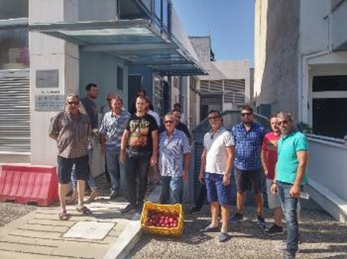 Από την κινητοποίηση στον ΕΛΓΑ της Λάρισας
