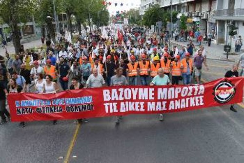 Από την περσινή κινητοποίηση του ΠΑΜΕ στη ΔΕΘ