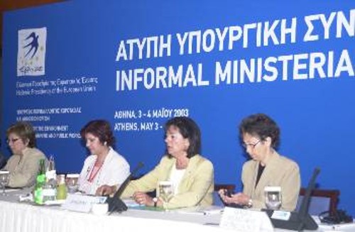 Από την άτυπη συνάντηση των υπουργών Περιβάλλοντος