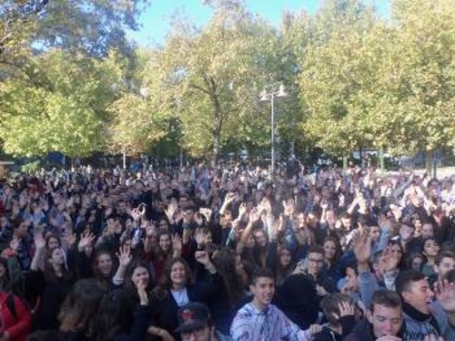 Από τη χτεσινή κινητοποίηση στη Λάρισα