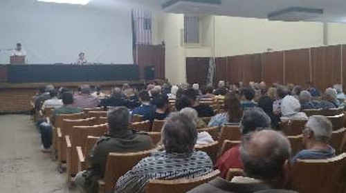 Από τη σύσκεψη του Εργατικού Κέντρου Πάτρας για την προετοιμασία της απεργίας