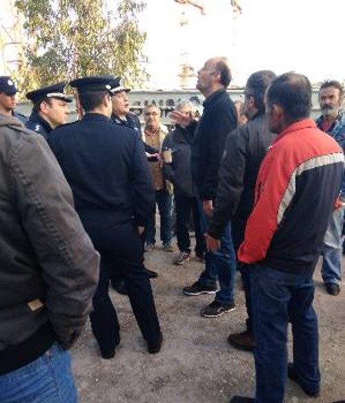 Η αποφασιστική στάση του Συνδικάτου Οικοδόμων έδωσε απάντηση στην επιχείρηση τρομοκρατίας από εργοδοσία και αστυνομία