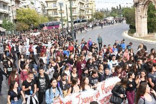 Από τη μαθητική κινητοποίηση τον Οκτώβρη