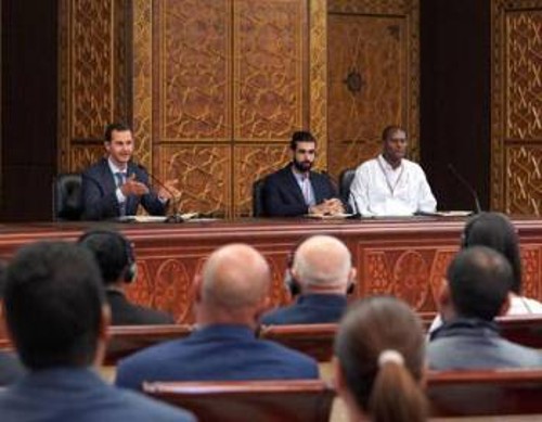 Από τη συνάντηση με τον Σύρο Πρόεδρο