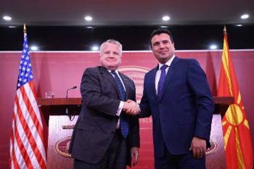 Από τη χτεσινή επίσκεψη του Τζ. Σάλιβαν στην ΠΓΔΜ