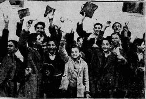 Απεργοί των Γυμνασίων της πρωτεύουσας (πηγή: «Ελεύθερος Ανθρωπος»)