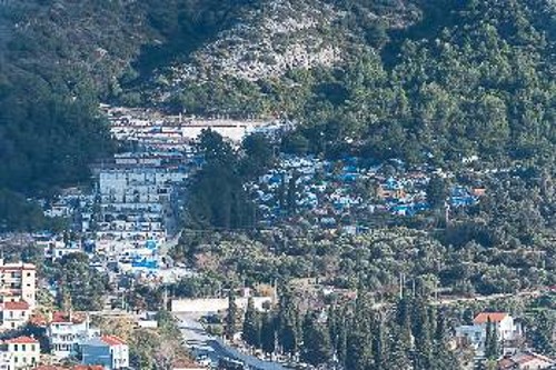 Φωτ. από το hot spot που υπάρχει ήδη στο νησί