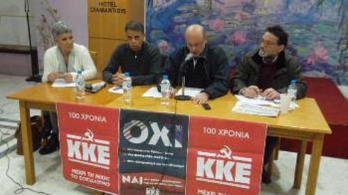 Οι ομιλητές στη Λήμνο