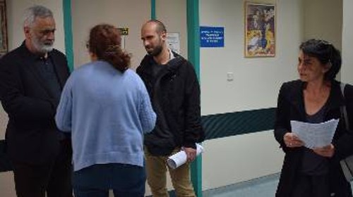 Ο Γ. Ντουνιαδάκης σε περιοδεία στο Νοσοκομείο της Ρόδου