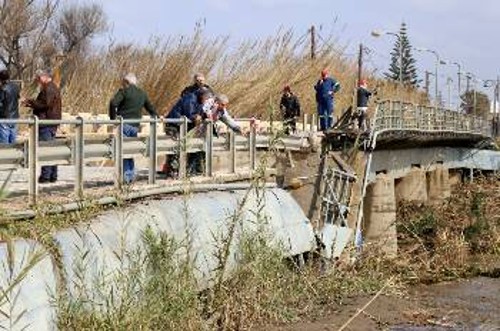 Από τις καταστροφές που προκάλεσε η νεροποντή στην Κρήτη
